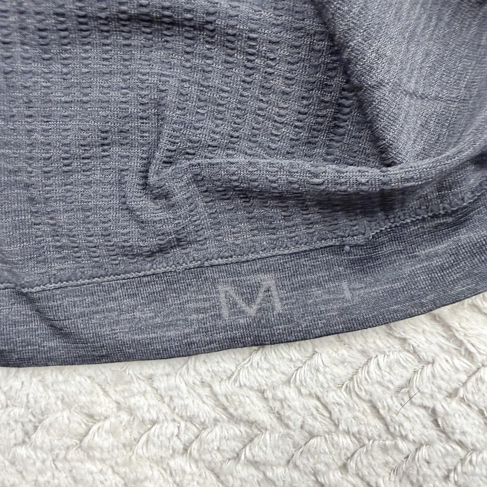 Lululemon Metal Vent Tech 1/2 Zip 2.0 Deep Coal / Black Men's Medium M Stretch